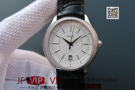 N伯爵新款 黑带系列GOA37111 正品开模 43mm表壳多道CNC加工 意大利真牛皮 照足正品采用进口9015改Cal.800P机芯，皮表带 商品图0