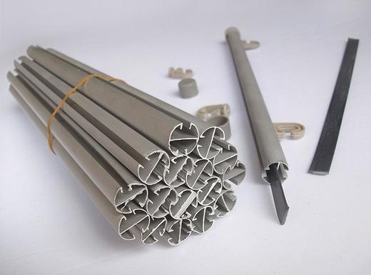 铝合金挂画轴银白磨砂 商品图2