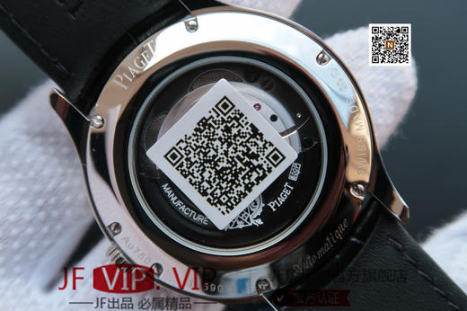 N伯爵新款 黑带系列GOA37111 正品开模 43mm表壳多道CNC加工 意大利真牛皮 照足正品采用进口9015改Cal.800P机芯，皮表带 商品图6