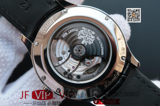 N伯爵新款 黑带系列GOA37111 正品开模 43mm表壳多道CNC加工 意大利真牛皮 照足正品采用进口9015改Cal.800P机芯，皮表带 商品图5