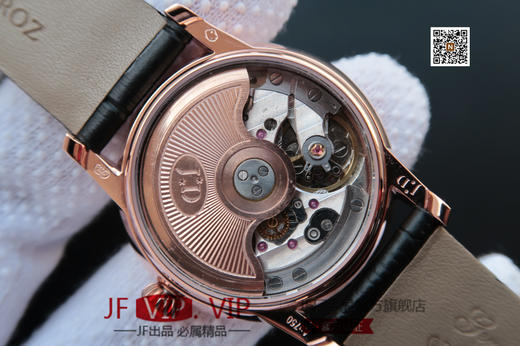 TW雅克德罗【女神】腕表 表里如一 独具匠心！烧钢蓝指针[强]电白金手工镶钻，玫瑰金镶钻！直径33mm，厚度：10mm 商品图5