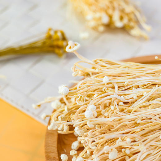 【团长首发限量尝鲜】金针菇干制品120g 儿童增健主要原料营养菌菇干货袋装大包装 商品图3