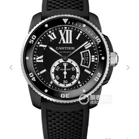 JJ卡地亚CALIBRE DE CARTIER卡历博系列WSCA0006潜水腕表，42mm直径，男士手表，硅胶表带，自动机械机芯，密底