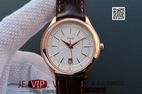 N伯爵新款 黑带系列GOA37111 正品开模 43mm表壳多道CNC加工 意大利真牛皮 照足正品采用进口9015改Cal.800P机芯，皮表带