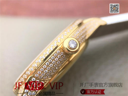 N雅克德罗大秒针系列亅亅J014013226腕表! 烧钢蓝指针 镀18k黄金镶钻！ 贝壳表盘搭配白色钻石 42毫米直径,男士 表壳厚度： 12毫米 商品图9
