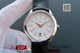 N伯爵新款 黑带系列GOA37111 正品开模 43mm表壳多道CNC加工 意大利真牛皮 照足正品采用进口9015改Cal.800P机芯，皮表带