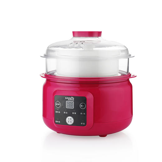 乐扣乐扣 LOCK&LOCK   微电脑隔水炖锅 定时预约 隔水炖锅   EJP217RED 水晶红 商品图2
