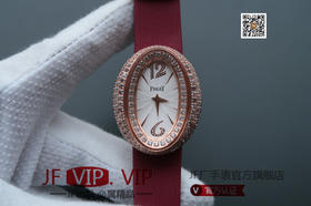 MC伯爵LIMELIGHT系列G0A32099腕表（AISI316L精钢表壳搭配，意大利进口头层沙丁布带，表圈镶嵌天然锆石，十字蓝宝石玻璃