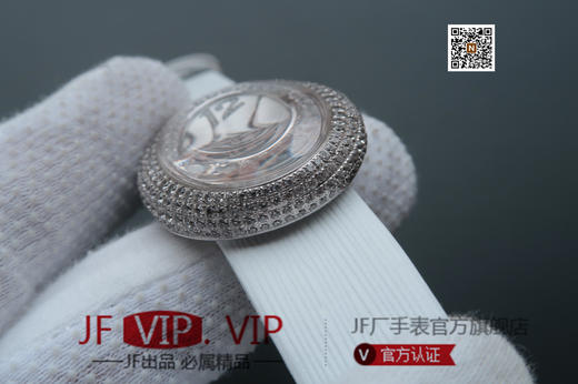 MC伯爵LIMELIGHT系列G0A32099腕表（AISI316L精钢表壳搭配，意大利进口头层沙丁布带，表圈镶嵌天然锆石，搭载瑞士原装石英机芯 商品图4