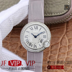 卡地亚BALLON BLANC DE CARTIER系列腕表。这款女士珠宝腕表的最大亮点在于表壳4时位置点缀一颗光华璀璨的钻石