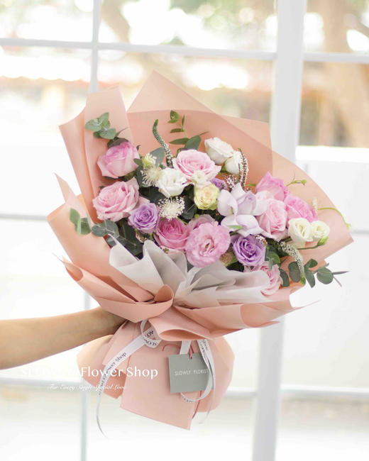 相遇-粉紫色花束 商品图1