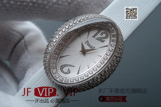 MC伯爵LIMELIGHT系列G0A32099腕表（AISI316L精钢表壳搭配，意大利进口头层沙丁布带，表圈镶嵌天然锆石，搭载瑞士原装石英机芯 商品图1