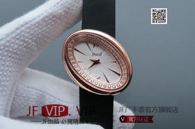 MC伯爵LIMELIGHT系列G0A32099腕表（AISI316L精钢表壳搭配，意大利进口头层沙丁布带，表圈镶嵌天然锆石，搭载瑞士原装石英机芯