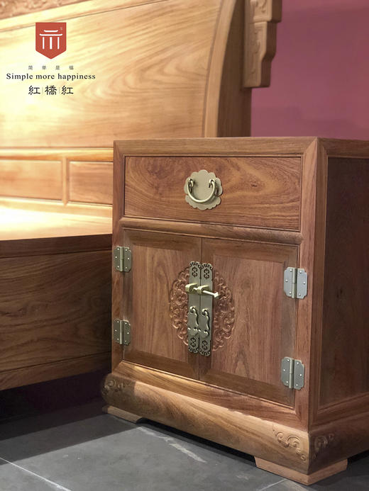 红桥红  家具严选  缅甸花梨(大果紫檀）  【龙床】 商品图5