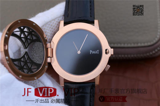 N伯爵ALTIPLANO系列 G0A34175腕表，和原装一样的沙漏自动翻盖，进口石英机芯，43mm直径，蓝宝石镜面，原装表扣，真皮表带，人工蓝宝石，做工精细 商品图6