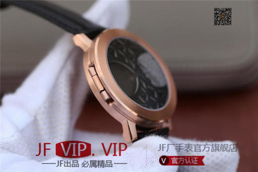 N伯爵ALTIPLANO系列 G0A34175腕表，和原装一样的沙漏自动翻盖，进口石英机芯，43mm直径，蓝宝石镜面，原装表扣，真皮表带，人工蓝宝石，做工精细 商品图9