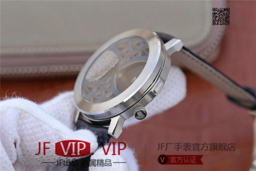 N伯爵ALTIPLANO系列 G0A34175腕表，和原装一样的沙漏自动翻盖，进口石英机芯，43mm直径，蓝宝石镜面，原装表扣，真皮表带，人工蓝宝石，做工精细 商品图11