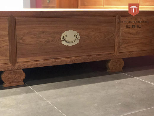 红桥红  家具严选  缅甸花梨(大果紫檀）  【龙床】 商品图6