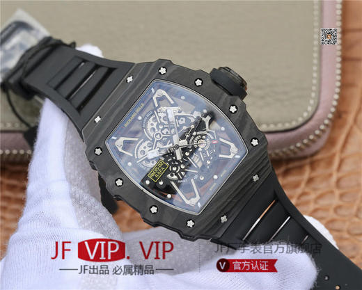 NT理查徳米勒RM-035， 赠送1副备用胶带+2个把头多色胶环（可手拆）男士腕表，硅胶表带，自动机械机芯，透底。 商品图2