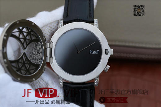 N伯爵ALTIPLANO系列 G0A34175腕表，和原装一样的沙漏自动翻盖，进口石英机芯，43mm直径，蓝宝石镜面，原装表扣，真皮表带，人工蓝宝石，做工精细 商品图11