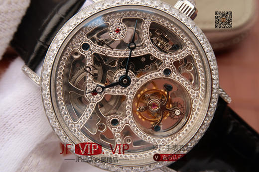 N伯爵高级珠宝陀飞轮、品牌举世闻名的超薄机芯技术与超凡珠宝工艺完美结合，再次突破超薄珠宝陀飞轮极限，让梦想变成闪耀现实。 商品图3