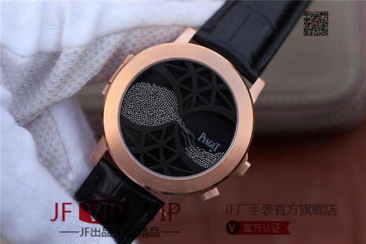 N伯爵ALTIPLANO系列 G0A34175腕表，和原装一样的沙漏自动翻盖，进口石英机芯，43mm直径，蓝宝石镜面，原装表扣，真皮表带，人工蓝宝石，做工精细 商品图2