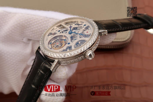 N伯爵高级珠宝陀飞轮、品牌举世闻名的超薄机芯技术与超凡珠宝工艺完美结合，再次突破超薄珠宝陀飞轮极限，让梦想变成闪耀现实。 商品图4