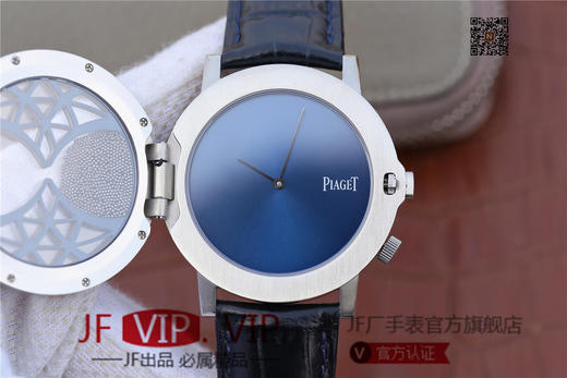 N伯爵ALTIPLANO系列 G0A34175腕表，和原装一样的沙漏自动翻盖，进口石英机芯，43mm直径，蓝宝石镜面，原装表扣，真皮表带，人工蓝宝石，做工精细 商品图7