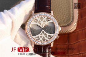 N伯爵ALTIPLANO系列 G0A34175腕表，和原装一样的沙漏自动翻盖，进口石英机芯，43mm直径，蓝宝石镜面，原装表扣，真皮表带，人工蓝宝石，做工精细，四处洋溢着艺术的气息。男士腕表，密底