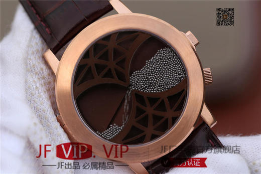 N伯爵ALTIPLANO系列 G0A34175腕表，和原装一样的沙漏自动翻盖，进口石英机芯，43mm直径，蓝宝石镜面，原装表扣，真皮表带，人工蓝宝石，做工精细 商品图3