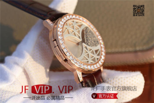 N伯爵ALTIPLANO系列 G0A34175腕表，和原装一样的沙漏自动翻盖，进口石英机芯，43mm直径，蓝宝石镜面，原装表扣，真皮表带，人工蓝宝石，做工精细，四处洋溢着艺术的气息。男士腕表，密底 商品图8