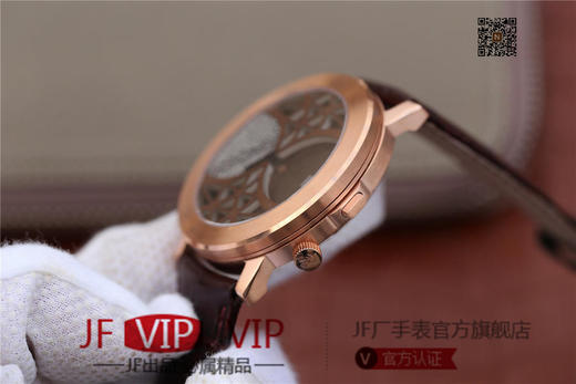 N伯爵ALTIPLANO系列 G0A34175腕表，和原装一样的沙漏自动翻盖，进口石英机芯，43mm直径，蓝宝石镜面，原装表扣，真皮表带，人工蓝宝石，做工精细 商品图11