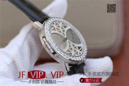 N伯爵ALTIPLANO系列 G0A34175腕表，和原装一样的沙漏自动翻盖，进口石英机芯，43mm直径，蓝宝石镜面，原装表扣，真皮表带，人工蓝宝石，做工精细 商品图10