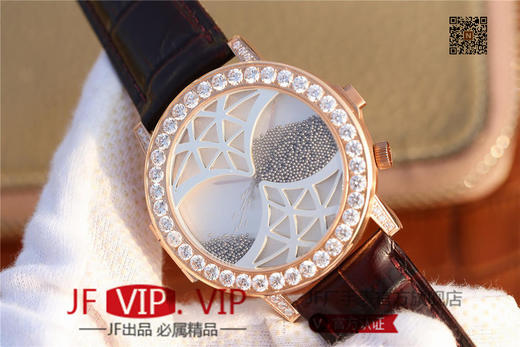 N伯爵ALTIPLANO系列 G0A34175腕表，和原装一样的沙漏自动翻盖，进口石英机芯，43mm直径，蓝宝石镜面，原装表扣，真皮表带，人工蓝宝石，做工精细，四处洋溢着艺术的气息。男士腕表，密底 商品图1