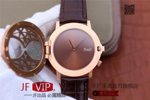 N伯爵ALTIPLANO系列 G0A34175腕表，和原装一样的沙漏自动翻盖，进口石英机芯，43mm直径，蓝宝石镜面，原装表扣，真皮表带，人工蓝宝石，做工精细 商品图7