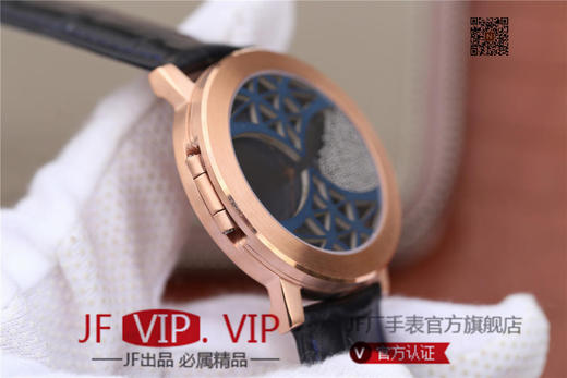 N伯爵ALTIPLANO系列 G0A34175腕表，和原装一样的沙漏自动翻盖，进口石英机芯，43mm直径，蓝宝石镜面，原装表扣，真皮表带，人工蓝宝石，做工精 商品图6
