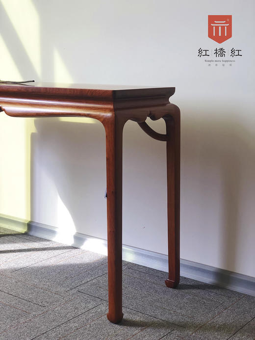 红桥红  家具严选  缅甸花梨(大果紫檀）  【马蹄腿束腰平头案】 商品图3