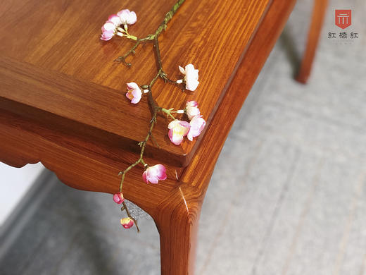 红桥红  家具严选  缅甸花梨(大果紫檀）  【马蹄腿束腰平头案】 商品图2