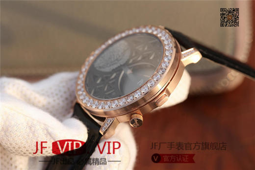 N伯爵ALTIPLANO系列 G0A34175腕表，和原装一样的沙漏自动翻盖，进口石英机芯，43mm直径，蓝宝石镜面，原装表扣，真皮表带，人工蓝宝石 商品图9