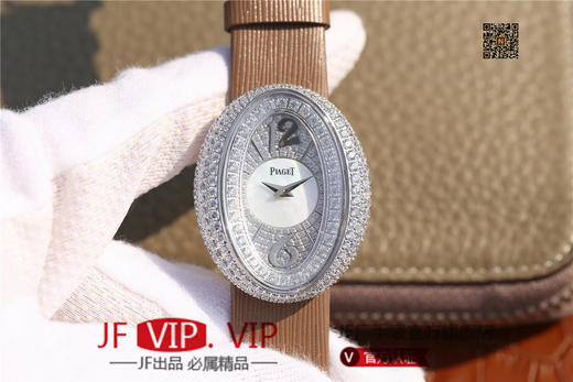 KG伯爵LIMELIGHT系列G0A35096腕表（AISI316L精钢表壳搭配，意大利进口头层沙丁布带，表圈镶嵌天然锆石 商品图0