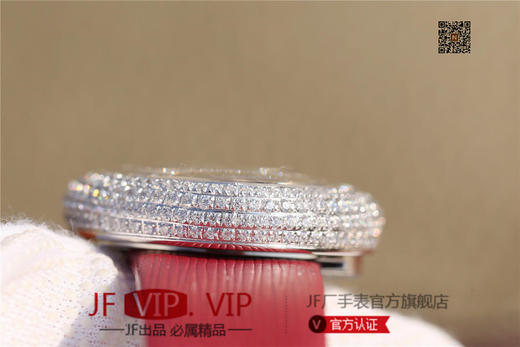 KG伯爵LIMELIGHT系列G0A35096腕表（AISI316L精钢表壳搭配，意大利进口头层沙丁布带，表圈镶嵌天然锆石 商品图6