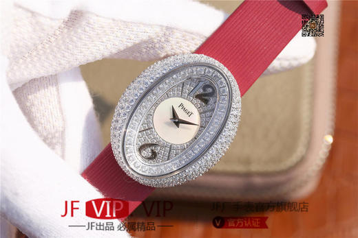 KG伯爵LIMELIGHT系列G0A35096腕表（AISI316L精钢表壳搭配，意大利进口头层沙丁布带，表圈镶嵌天然锆石 商品图2