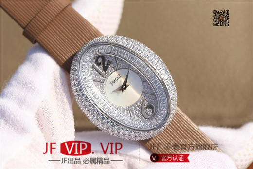 KG伯爵LIMELIGHT系列G0A35096腕表（AISI316L精钢表壳搭配，意大利进口头层沙丁布带，表圈镶嵌天然锆石 商品图1