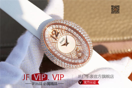 KG伯爵LIMELIGHT系列G0A35096腕表（AISI316L精钢表壳搭配，意大利进口头层沙丁布带，表圈镶嵌天然锆石 商品图1