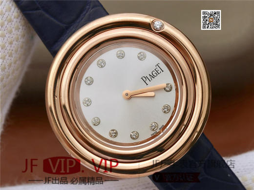 伯爵Possession女士腕表，此款腕表的圆形表圈也可以随着指尖完成360°优雅的旋转，中央的钻石随势划出一道优美的弧线，仿若在腕上跳一曲唯美的华尔兹 商品图3