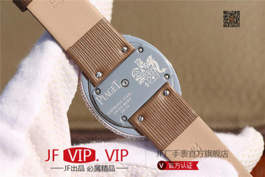 KG伯爵LIMELIGHT系列G0A35096腕表（AISI316L精钢表壳搭配，意大利进口头层沙丁布带，表圈镶嵌天然锆石 商品图7