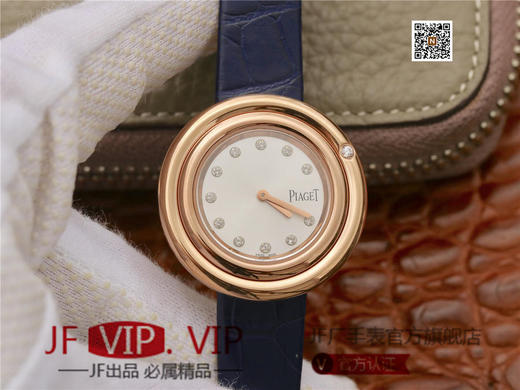 伯爵Possession女士腕表，此款腕表的圆形表圈也可以随着指尖完成360°优雅的旋转，中央的钻石随势划出一道优美的弧线，仿若在腕上跳一曲唯美的华尔兹 商品图0