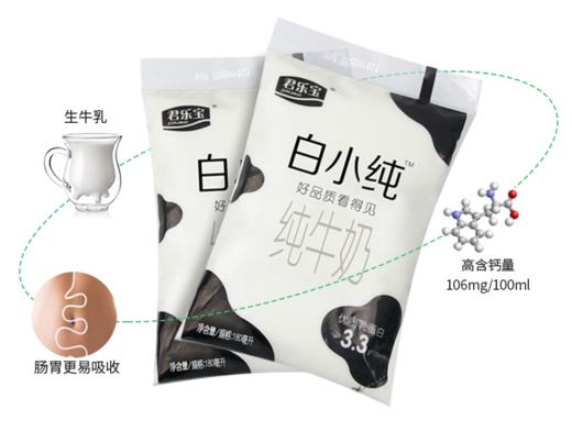 【百汇到家】君乐宝白小纯四连包纯牛奶180ml*4 商品图0