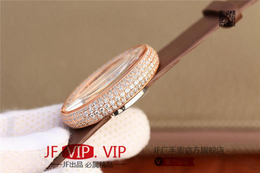 KG伯爵LIMELIGHT系列G0A35096腕表（AISI316L精钢表壳搭配，意大利进口头层沙丁布带，表圈镶嵌天然锆石 商品图5