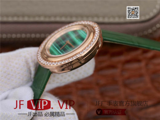 伯爵Possession女士腕表，此款腕表的圆形表圈也可以随着指尖完成360°优雅的旋转，中央的钻石随势划出一道优美的弧线，仿若在腕上跳一曲唯美的华尔兹 商品图5